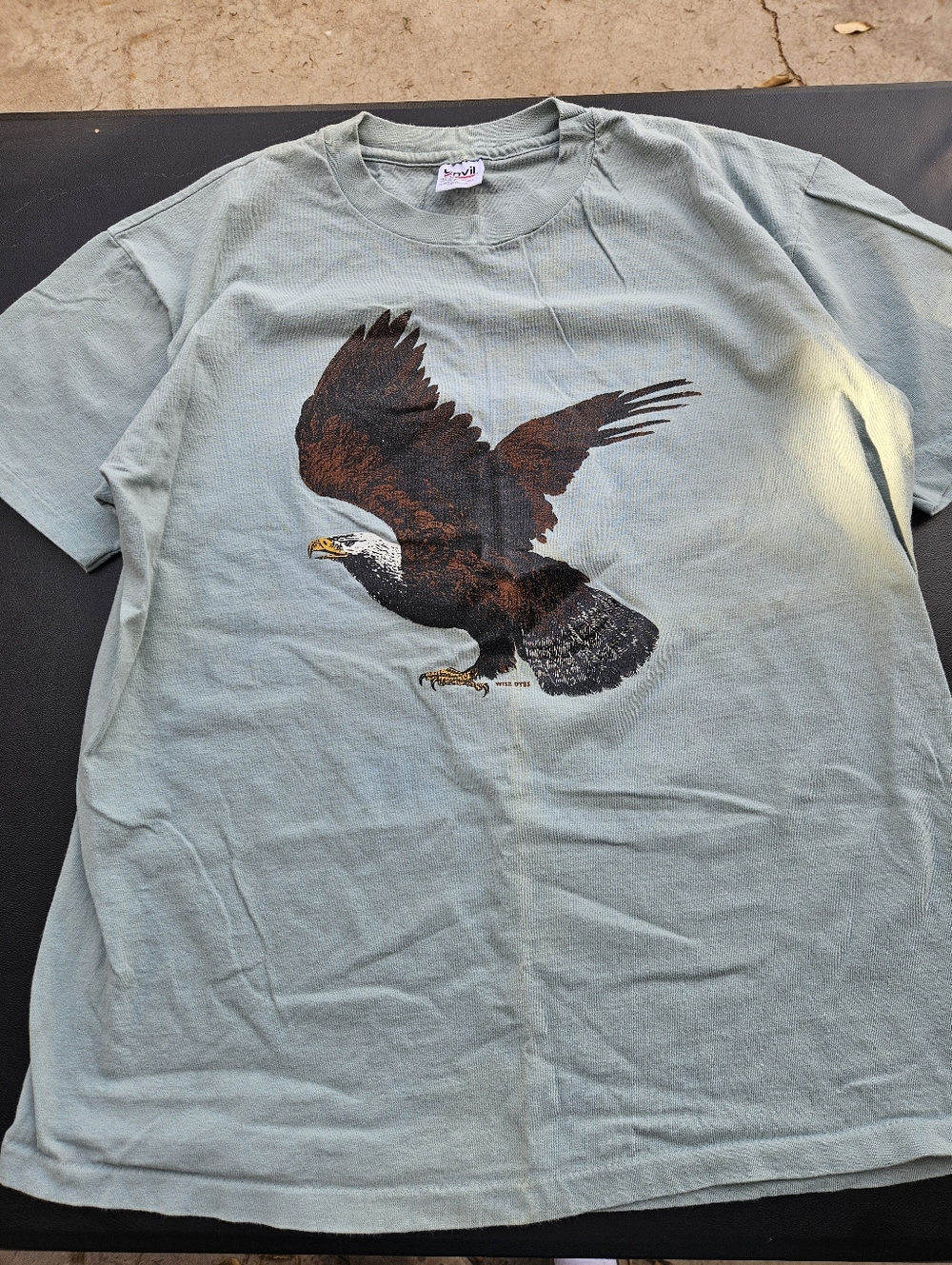 Wise Dyes Vintage Eagle & Jsaiah 40.31 Anvil Tee
